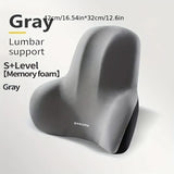 1pc Memory Foam Lumbar Back Cushion for Car Office Gaming Chairs and Postpartum Waist Support Multi Functional Pain Relief Pillo
