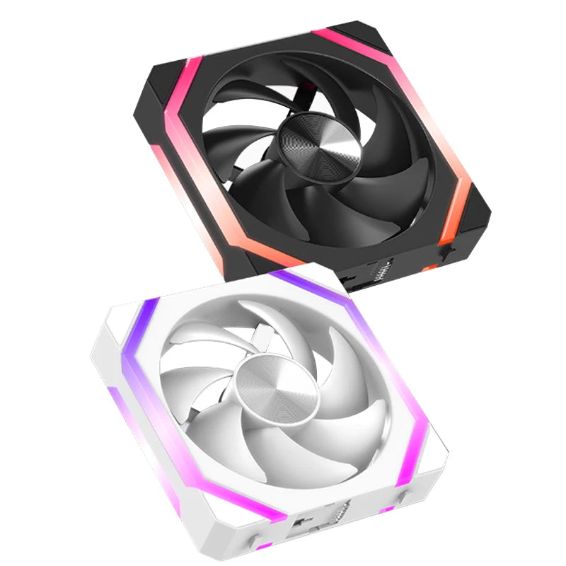 JUMPEAK CS120 ARGB Cooling Fan 360mm Modular Stackable Splicing PWM Silent 120mm RGB Fans Kit For Gaming PC Case Water Cooler