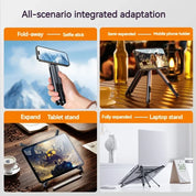 Foldable Magnetic Laptop Stand Aluminum Alloy Portable Adjustable Stand Heat Dissipation Holder Supports Phone Tablet Notebook
