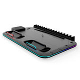RGB Light and 3 Levels Turbo Cooling Station with Controller Charging Station for PS5/SLIM Digital/Disc with Headset Holder