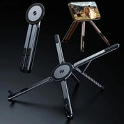 Foldable Magnetic Laptop Stand Aluminum Alloy Portable Adjustable Stand Heat Dissipation Holder Supports Phone Tablet Notebook