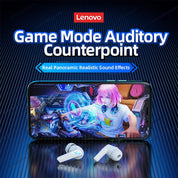 Choice Lenovo GM2 Pro TWS Wireless Bluetooth V5.4 Earphone HD Call Low Latency Headphones Dual Mode Music Gaming Earbuds GM2PRO