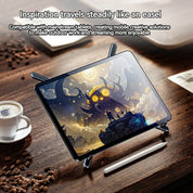 Foldable Magnetic Laptop Stand Aluminum Alloy Portable Adjustable Stand Heat Dissipation Holder Supports Phone Tablet Notebook